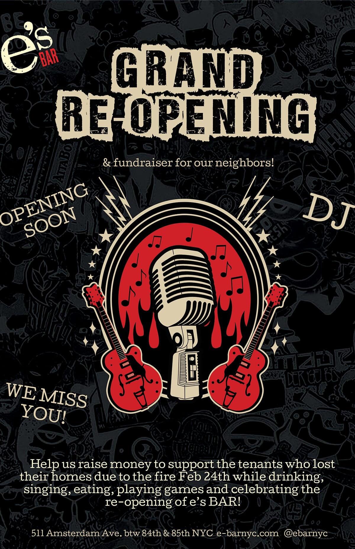 Grand Reopening Party for e's BAR poster #1