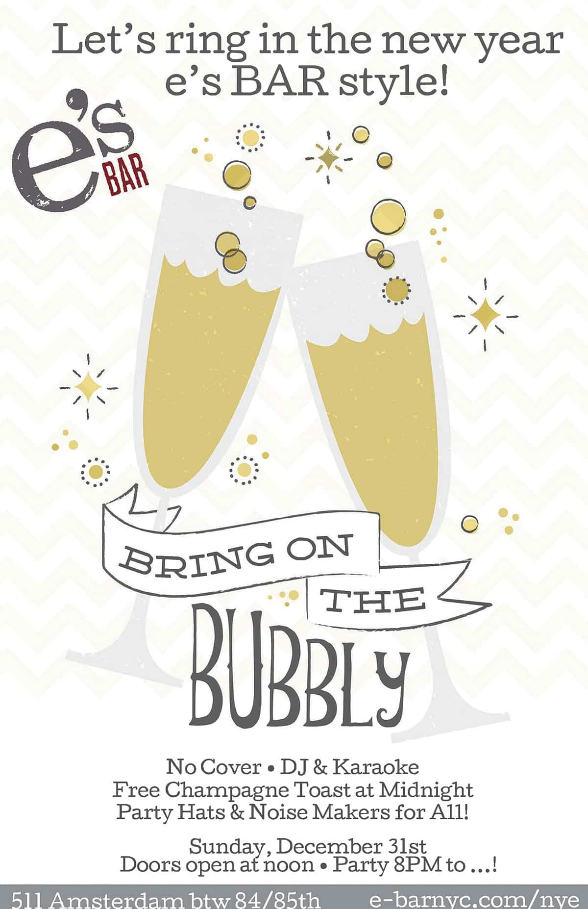 New Year's Eve party poster