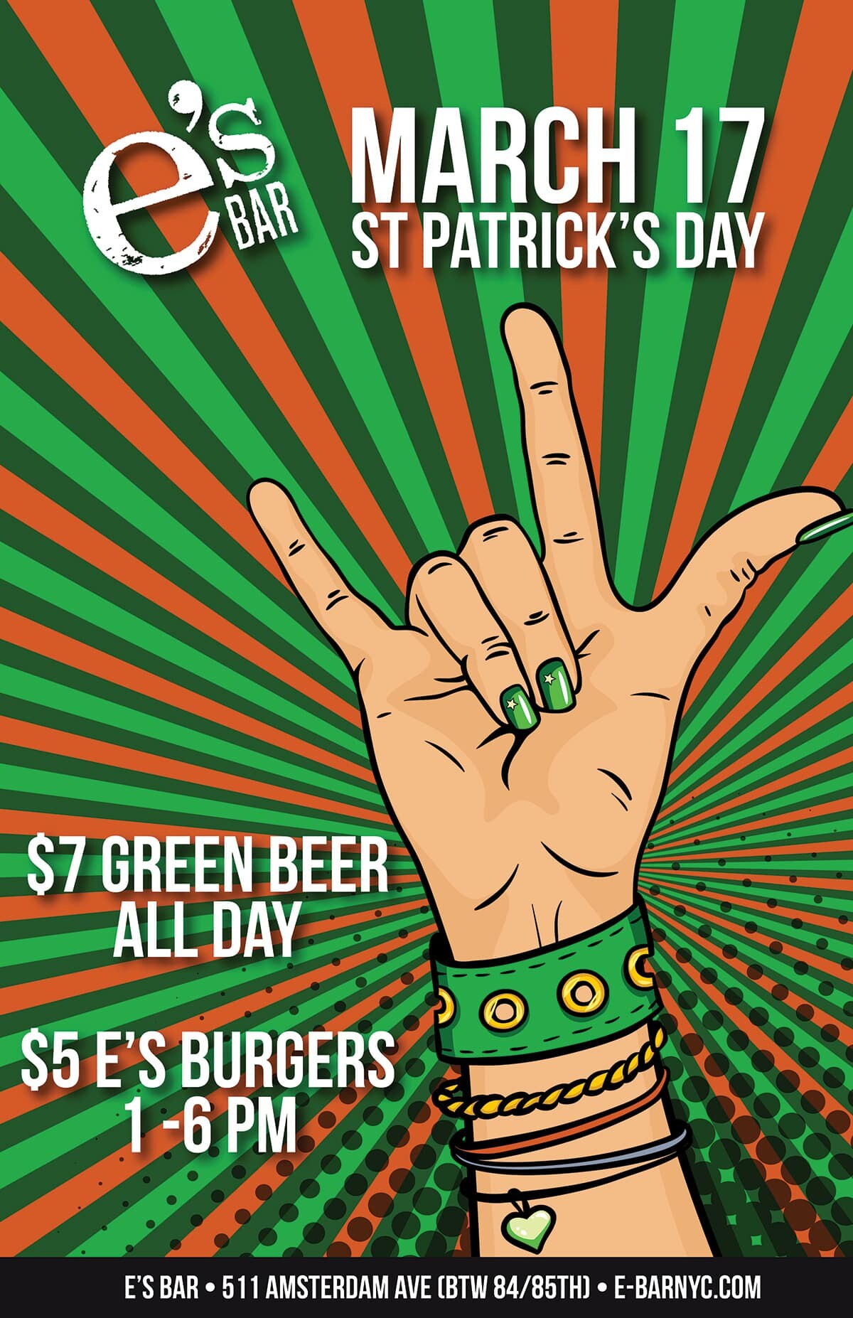 St Patrick's Day party poster