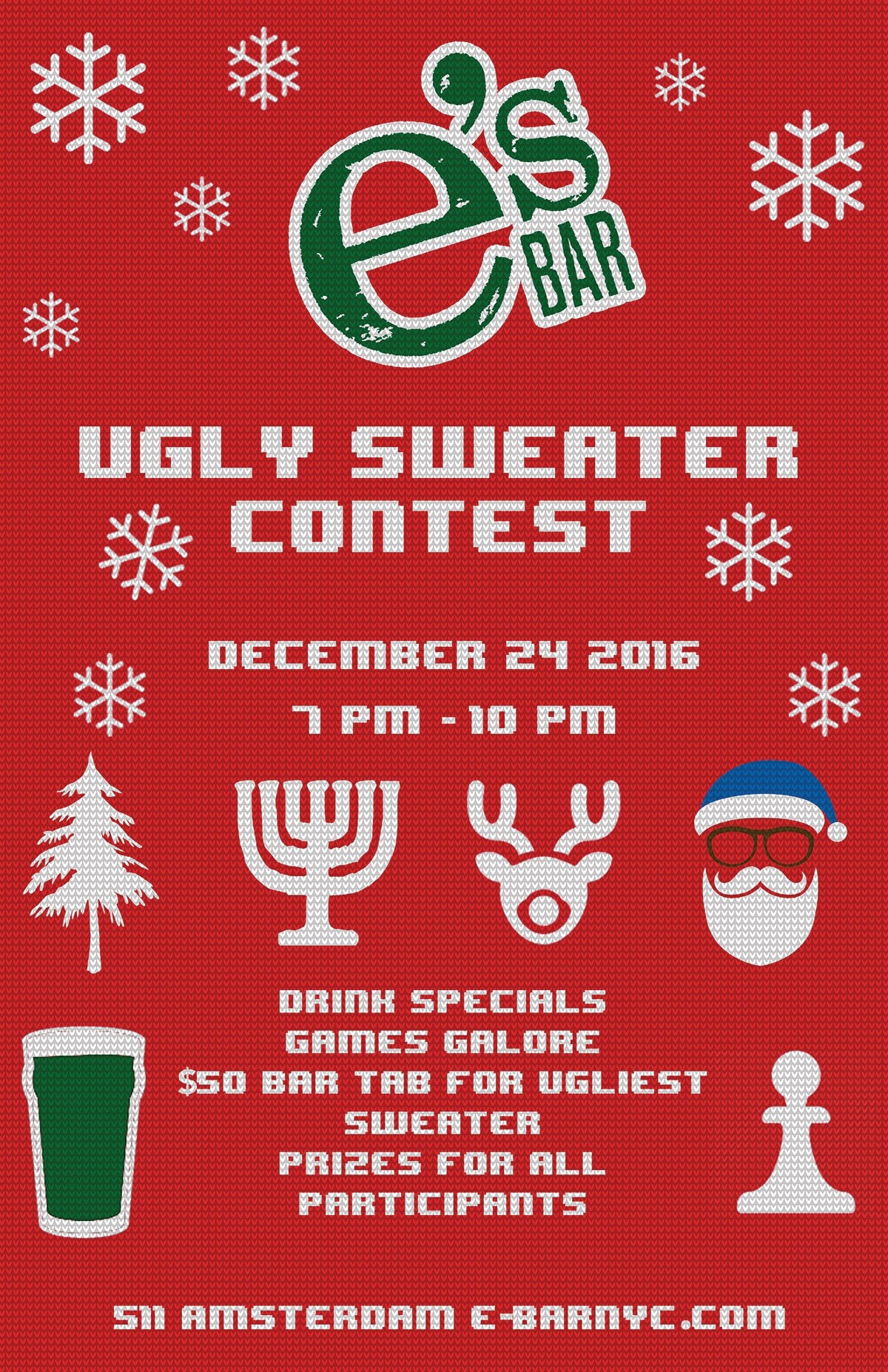 Ugly Sweater Contest poster